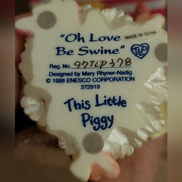 Retired Enesco This Little Piggy - Picture 2 of 2